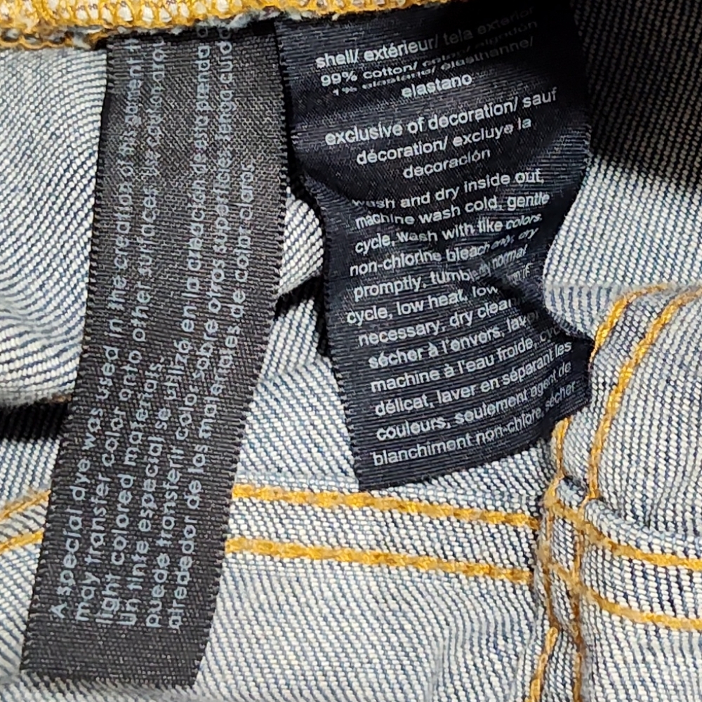 Tommy Hilfiger Tribeca Denim Jeans Embroidered Paisley Floral Red Blue Beige, 6 - Picture 7 of 7